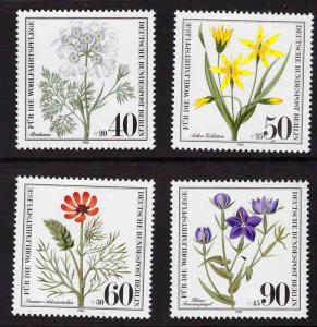 Germany Berlin Occupation Scott 9NB171-174 MNH** Flower set