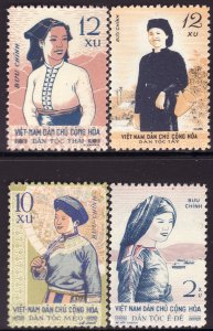 1960 North Vietnam Ethnic Costumes complete set MNGAI Sc# 112 / 115 CV $7.50