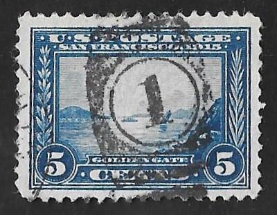 399 5 cents SUPERB FANCY Cancel Golden Gate Stamp used VF