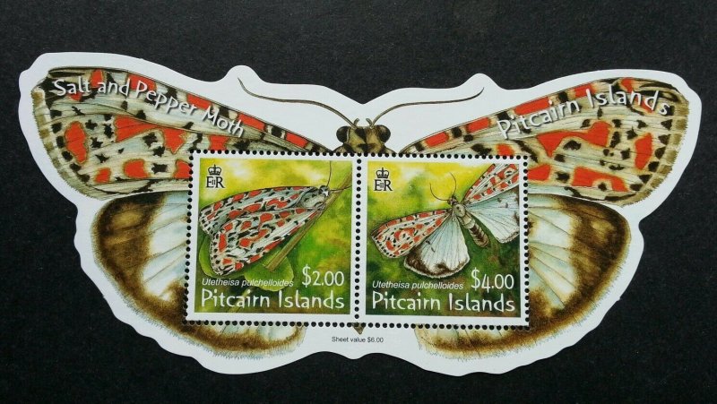 *FREE SHIP Pitcairn Islands Moth 2007 Butterfly Insect (ms) MNH *odd *unusual