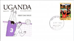 Worldwide First Day Cover, Olympics, Uganda