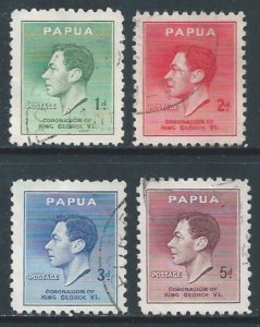 Papua New Guinea #118-21 Used 1937 Coronation Issue