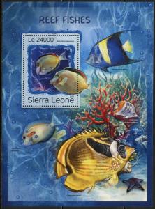 SIERRA LEONE 2016 REEF FISH  SOUVENIR SHEET MINT NH