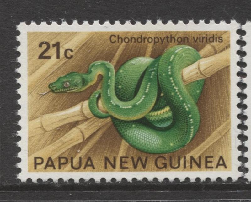 Papua New Guinea - Scott 346 -Python -1972 - MNH- Single 21c Stamp