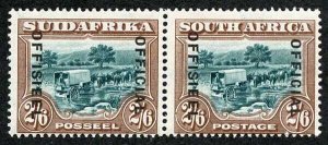 South Africa SGO11 1927 2/6 green and brown Superb M/M