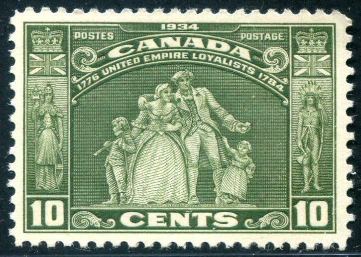 HERRICKSTAMP CANADA Sc.# 209 1934 Loyalists NH Stamp Catalogue Value $52.00