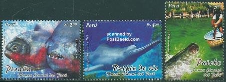 Peru 2004, Animals 3v, MNH