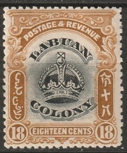 Labuan 1902 Sc 107 MLH*