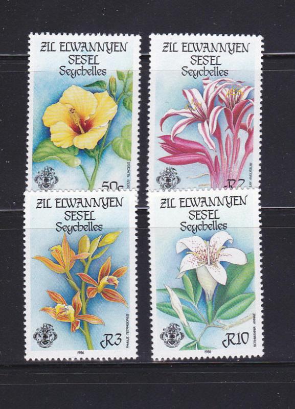 Seychelles Zil Elwannyen Sesel 122-125 Set MNH Flowers