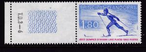 Andorra (French) 1980 Lake Placid Winter Olympics  SKI  VF/NH(**)