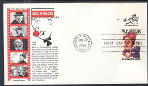 US 1803 W C Fields Aristocrats U/A FDC
