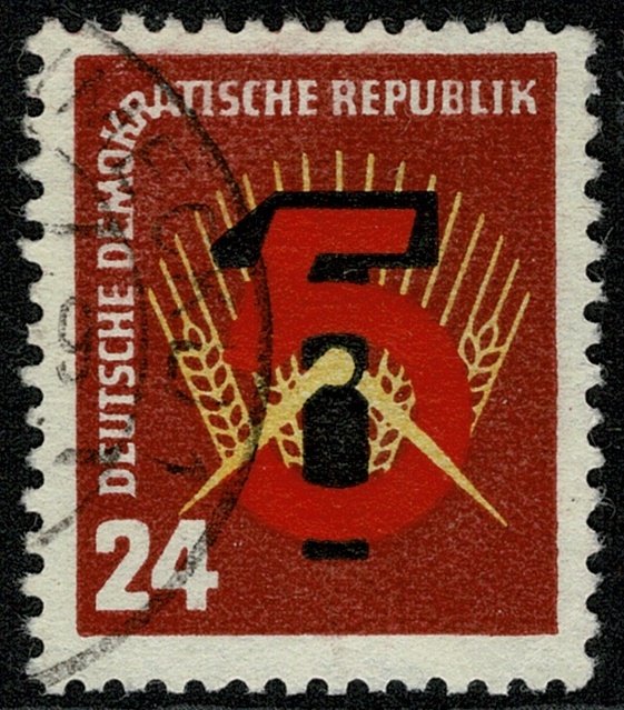 GERMANY DDR 1951 5 YEAR PLAN USED (VFU) P.13.5x12.5 SGE50 SUPERB