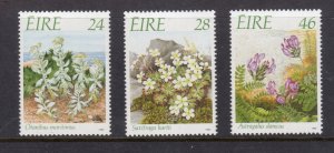 IRELAND 720-722 MNH XF Flora Conservation Compete set