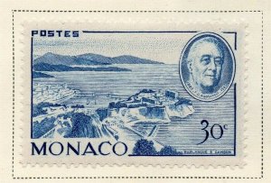 Monaco 1946 Early Issue Fine Mint Hinged 30c. 325426