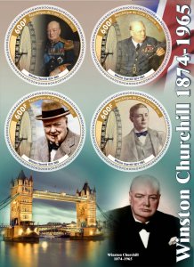 Stamps.Winston Churchill 2024 year 1+1 sheets perforated