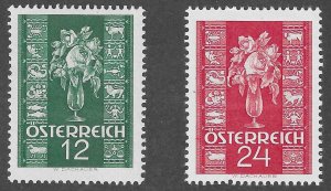 Austria (1937) - Scott # 388 - 389,   MH