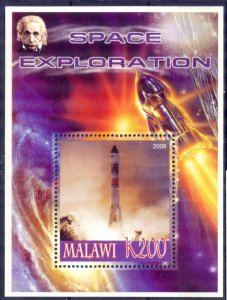 Malawi 2006 Space Exploration Rocket A. Einstein S/S MNH