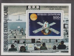 Central Africa # C154, Viking Mars Project Souvenir Sheet, Mint NH, 1/2 Cat.