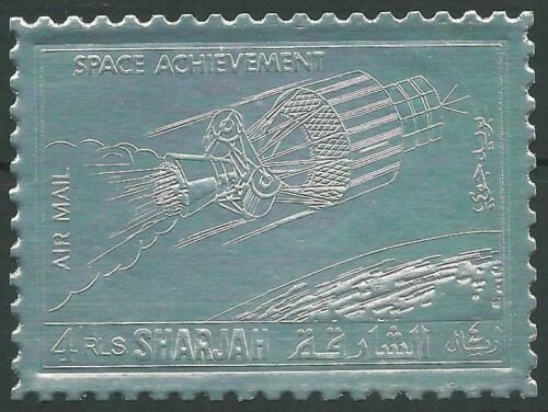1972 Sharjah 1055silver Rocket probe for space exploration 10,00 €
