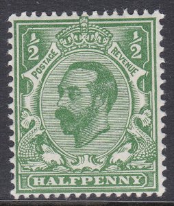 sg321 N1(2) ½d Pale Green Downey Head UNMOUNTED MINT/MNH