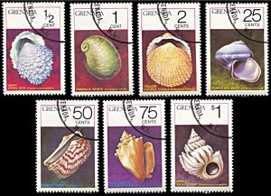 Grenada 652-658, CTO, Sea Shells