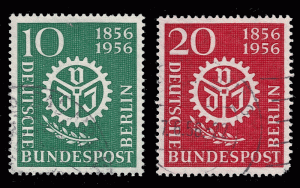 Germany, West Berlin 1956 Sc 9N140-41 UVF