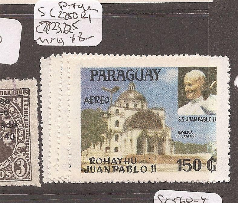 Paraguay A/M Pope John SC C250-1, C723-5 MNH (9cch)