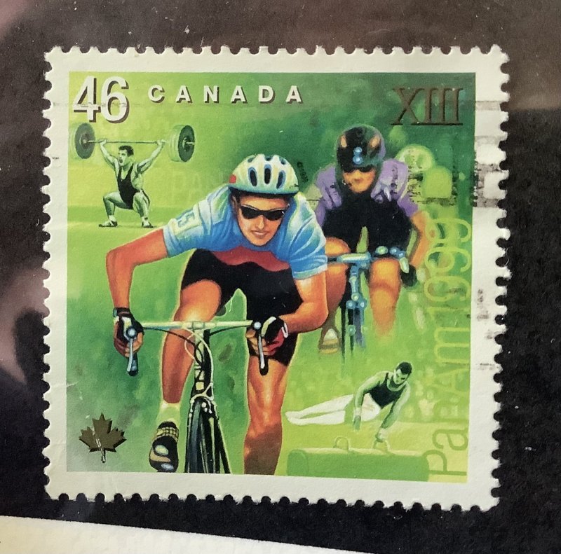 Canada 1999 Scott 1802 used - 46c, Pan American Games, Cycle