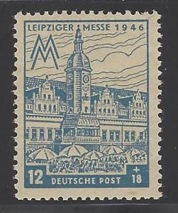 GDR West Saxony Scott # 14NB14, mint nh, variation paper + gum