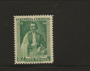 COLOMBIA Sc 542 NH issue of 1946 - DE CAYZEDO