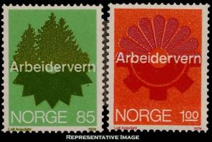 Norway Scott 637-638 Mint never hinged.