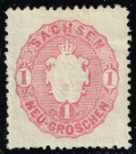 Germany-Saxony #17 Arms of Saxony; Unused (1.60)