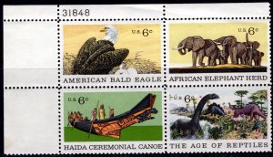 1390a MNH UR PB(4) Natural History 1387-1390