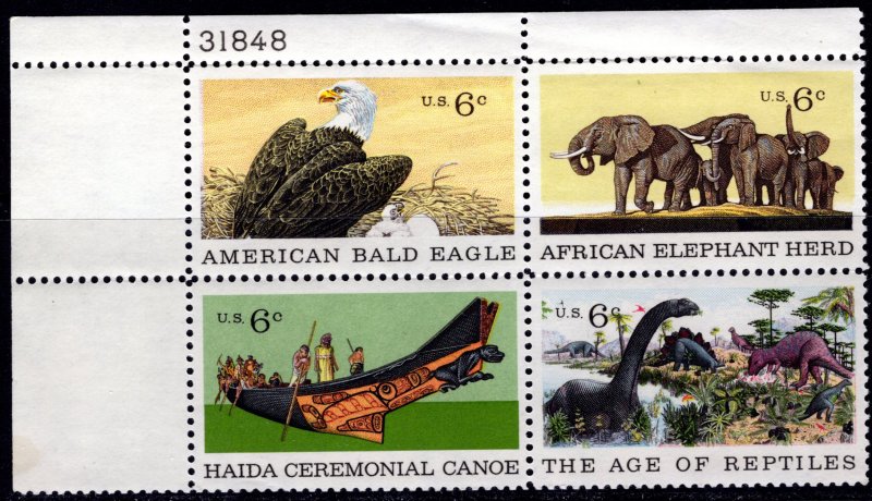 1390a MNH UR PB(4) Natural History 1387-1390