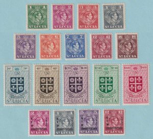 ST LUCIA 135 - 148 AND 152 - 155  MINT LIGHTLY HINGED OG * VERY FINE! - P584