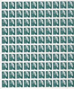 US Stamp - 2002 23c George Washington - 100 Stamp Sheet #3616