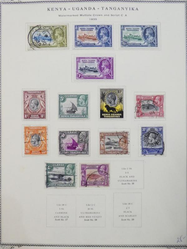 EDW1949SELL : KENYA U & T Nice Mint & Used collection on album pages. Cat $873.