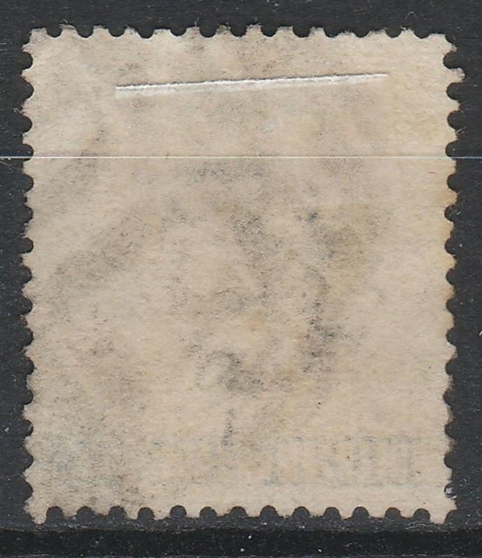 Malaya Straits Settlements 1867 India 8c on 2a D17 Cancel SG#6 CV£42