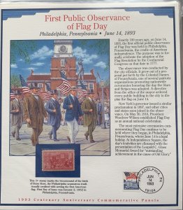 Centenary Anniversary Commemorative Panels.