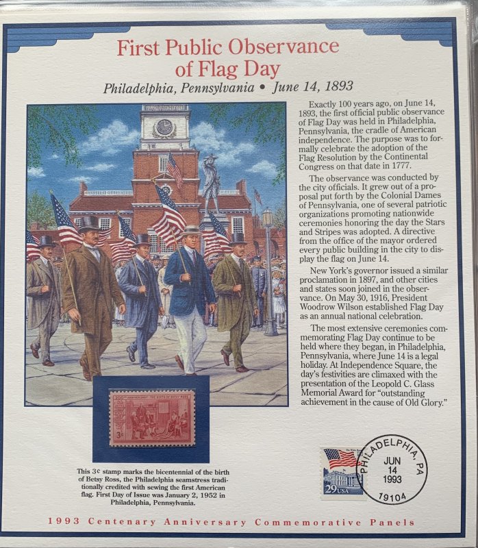 Centenary Anniversary Commemorative Panels.