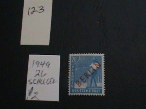GERMANY BERLIN 1949 SIGNED SCHLEGEL MNH SC 9N26 SINGLE VF/XF  (123)