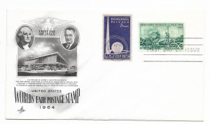 US 1244 (Me-5) 5c New York World's Fair on Combo FDC Artcraft Cachet ECV $10.00