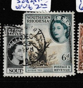 Southern Rhodesia QEII 4d 6d SG 82, 84 VFU (5ggv)