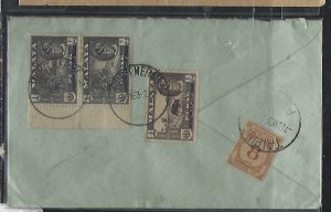 MALAYA FMS COVER (P0512B) 1963  LOCAL COVER MPU 8C  POSTAGE DUE COVER 