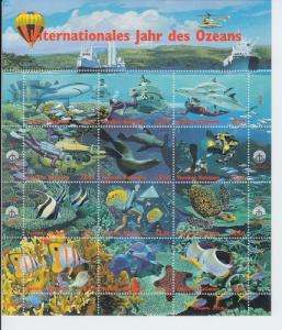 1998 UN Vienna  Year of the Ocean MS12 (Scott 239) MNH