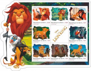 Stamps.Cartoons, Walt Disney. Lion King 1 sheets perf Benin