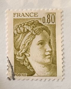 France 1978 Scott 1569 used - 0.80fr, Sabine by Pierre Gandon