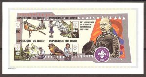 1998 Niger Scouts birds flowers BadenPowell ms IMP