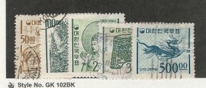 Korea, Postage Stamp, #371-374A Used, 1964-66, JFZ