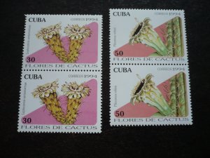 Stamps - Cuba - Scott# 3586-3591 - MNH Set of 6 stamps in Pairs